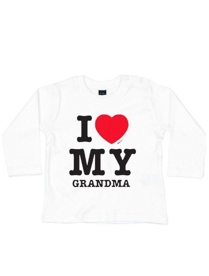 Baby Shirt I love my grandma