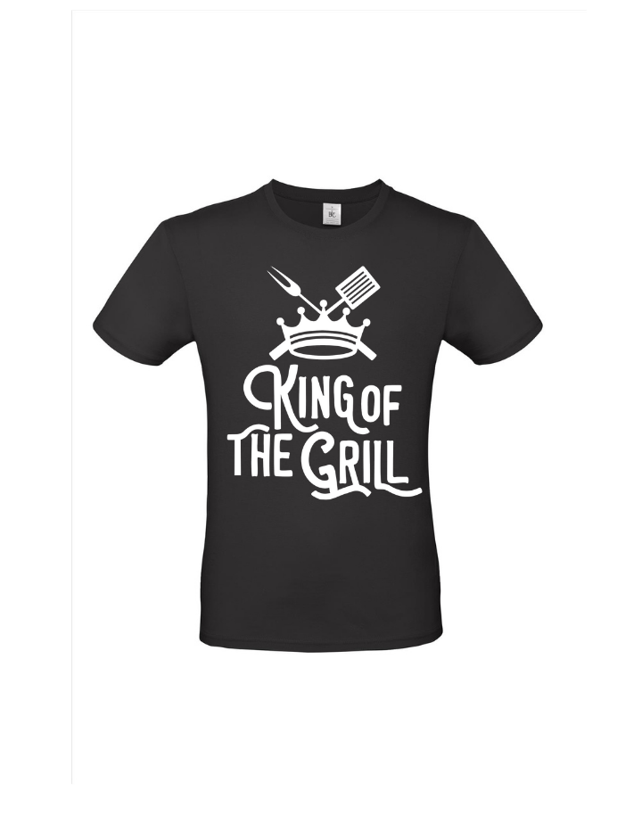 T-shirt King of the Grill Zwart